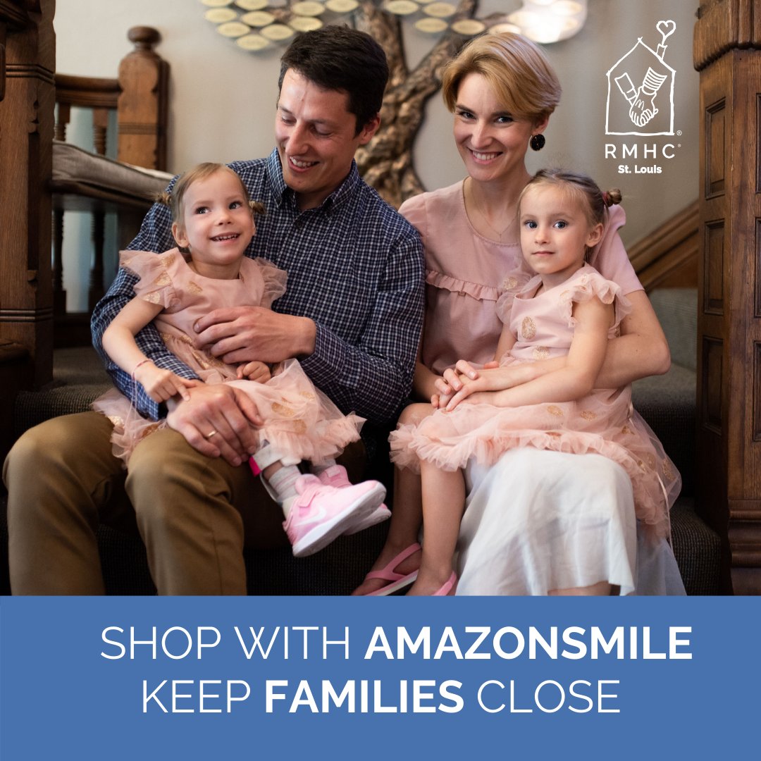 Shop with AmazonSmile to help support families at RMHC St.Louis. #keepingfamiliesclose