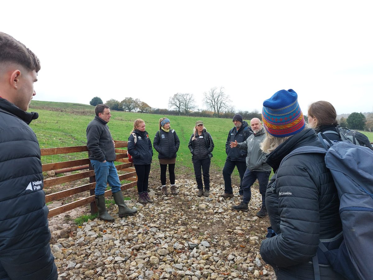 NorthYorkMoors's tweet photo. Despite the wild and wet weather, the National Park Rangers Conference are all smiles as they learn all about our Farming in Protected Landscapes project on Egton Moor.

#UKNationalParkRangers @DefraUK @uknationalparks https://t.co/3FcyTMeOaA