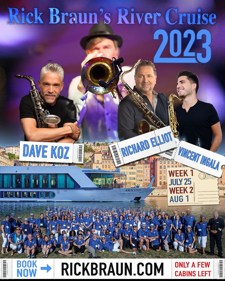 Join me, Dave Koz, Richard Elliot and Vincent Ingala next summer in 2023 aboard my Signature River Cruise in Germany. We would love to have you join us and we still have some cabins left but don't wait!

Sign up now! rickbraun.com/river-cruises-…
- Rick