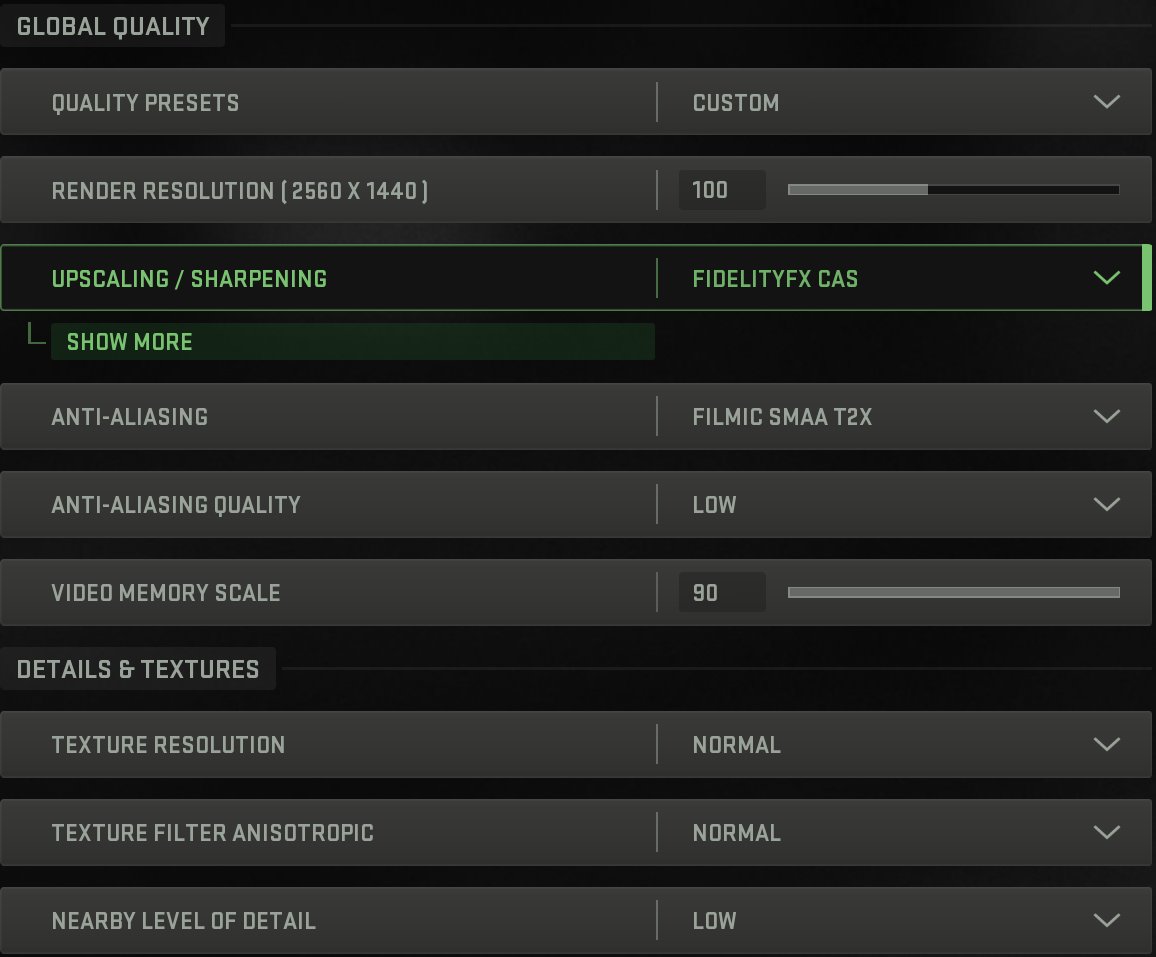 Warzone 2.0: The best settings on PC for performance