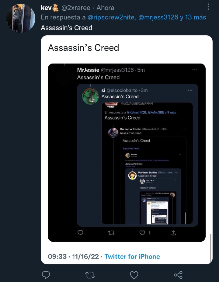 DefaultName34's tweet photo. @2xraree @ripscrew2nite @mrjess3126 @elsociobarto @uQJAobiBXwbAPNH @KakashiiQlf @XeNoSBE @Razark_ @MatthewStudios4 @Eivor_11 @smoky__bacon101 @OmarSki_ @ClarityEra1 @NoviceDannyel @Bobohobo6 @assassinscreed Assassin's Creed https://t.co/Tfx7O4T9mo