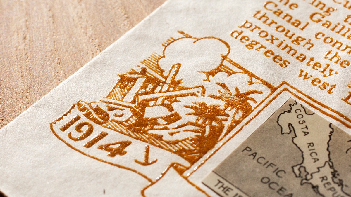 To say W. G. Crosby was a prolific cachetmaker would be a gross understatement. Shown is one of his Panama Canal FDCs (unlisted Mellone) (Ken Stern WGC-5J) from August 15, 1939. Canceled on the USS Charleston in the Canal Zone. Thermography printing process. #philately