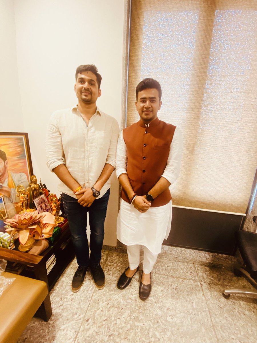 ShaktirathBJP's tweet photo. Happy Birthday to Young and dynamic leader, Voice of the Youth, Our #BJYM National President and Member of Parliament from Bengaluru South Shri @Tejasvi_Surya Ji.

Praying for your good health and a great year ahead Adhyaksh ji. 😊
#HBDTejasviSurya #Bjym ⁦@BJYM⁩ https://t.co/77GWaPYezv