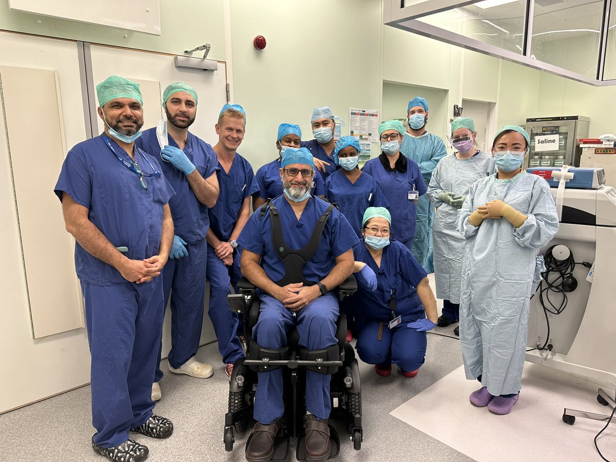 Amazing successful first day back operating with an incredible team. 
#nevergiveup #keepsmiling
<a href="/uhbtrust/">University Hospitals Birmingham</a> <a href="/BAUSurology/">BAUS</a>  @Royalbucks