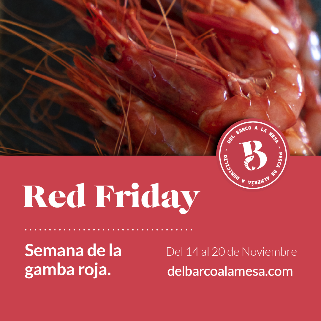 Delbarcoalamesa's tweet photo. ¿BLACK? 🦐¡Mucho mejor RED!😍
Durante esta semana tendremos nuestra Gamba Roja de Almería a un precio imbatible. Nos adelantamos al Black Friday con el Red Friday en https://t.co/PRpM0wCrO9. Te lo llevamos a casa. ¡¡Mucho mejor que otra tablet!! https://t.co/vU6rSIwkMO