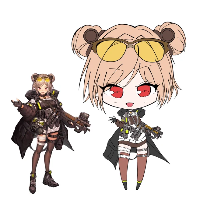 デフォルメちょっとずつ様になってきたか…?おやすみ 