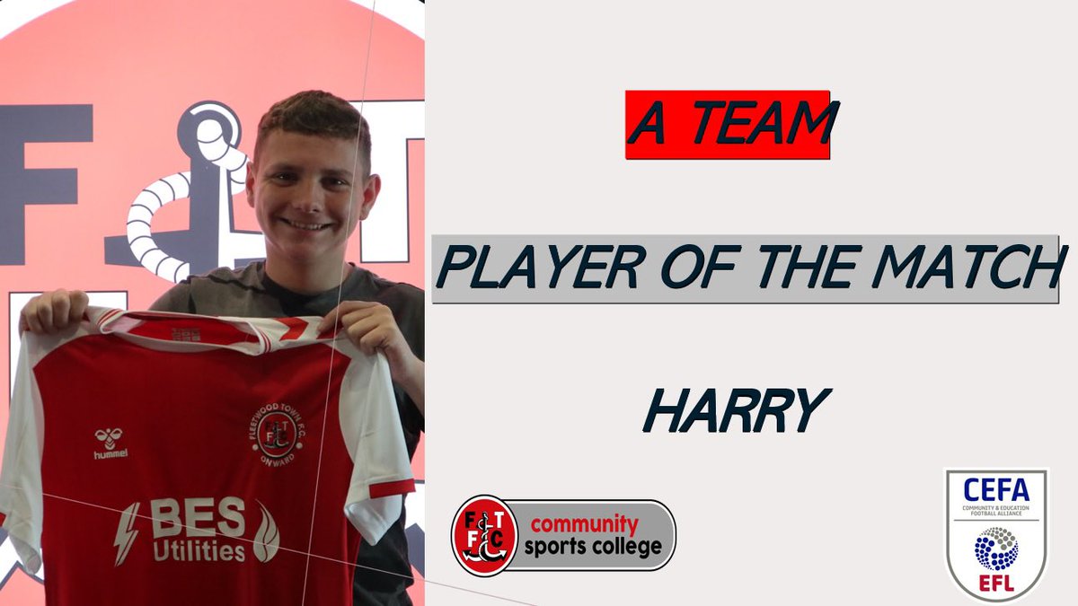 🏆| CUP WIN | 🏆

⚽️- Our A team were victorious this afternoon in their cup game against Crewe Alexandra...

🌟Player of the match - Harry D for an outstanding A team debut and winning goal

#OnwardTogether