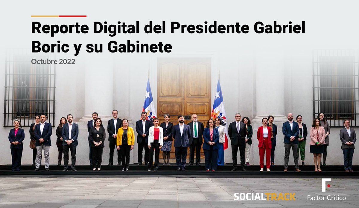 FactorCritico_'s tweet photo. #ReporteDigitalBoric A contar de este mes, y en alianza con @socialtrackcl, publicaremos un informe revisando las grandes líneas de la conversación digital sobre el presidente @gabrielboric y su Gabinete. 

Te invitamos a revisar el análisis de octubre:
https://t.co/4YxEuQU3ei https://t.co/E1g32iarbX