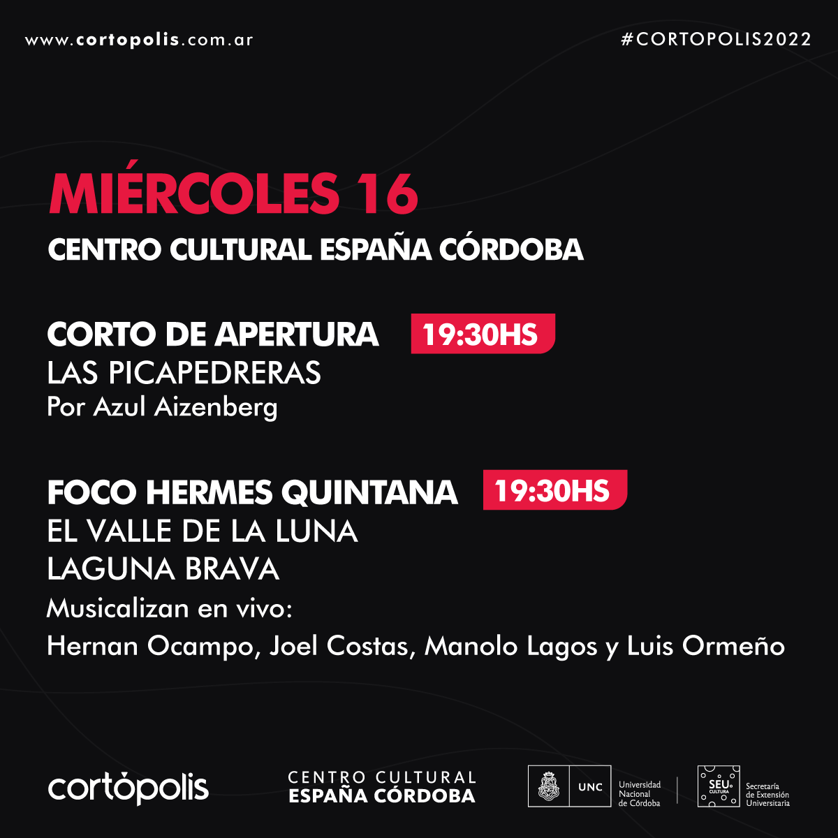 cortopolis's tweet photo. Es hoy! Es hoy!🥳

🎥 Hoy comienza #Cortopolis y estamos muy felices!🕺🏻

📽 Te esperamos a las 19:30hs en el 
@CCEspCordoba
  para disfrutar del comienzo de nuestro festival

📌 Ingresá a https://t.co/j17BXe736g para conocer la programación completa
 
¡Te esperamos!🧡 https://t.co/l3PLSry2vX