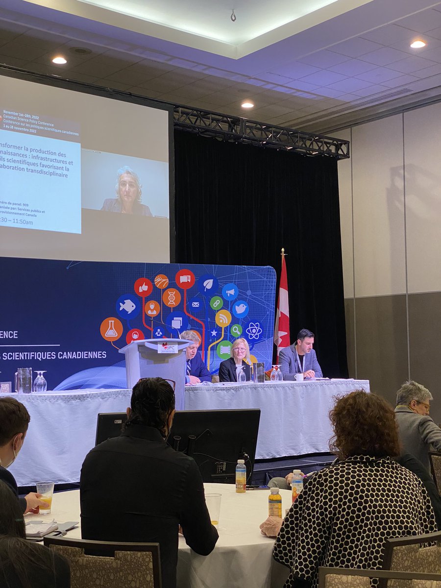 SSophieBoudreau's tweet photo. @PSPC_SPAC  @InnovationCA and @ISDE_CA talking about transdisciplinary knowledge production at @sciencepolicy #CSPC2022 https://t.co/7UZfNNUu9r