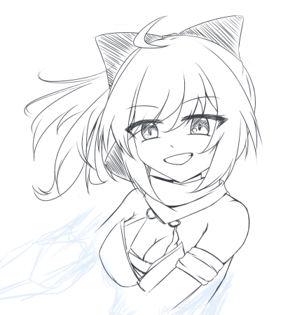今日の進捗はサボってませんよの合図
いやー……ちょっとポーズいじろうかなってやってると元の絵の色気がどこ行くかっていういつものやつ
とりあえずこのまま下描きを最後まで進めてまずは形にしようね? 