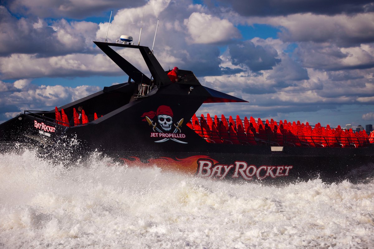 VisitTampaBay's tweet photo. Get ready to blast off on the Bay... The new Bay Rocket launches this Friday! The 2,800 horsepower Bay Rocket lets riders experience 180-degree spins and bow dips in the Florida sunshine on Tampa Bay's only jet boat thrill ride! 🚤

Book your tickets at https://t.co/oxI7qo7CYW https://t.co/Lsy6c5OZK2