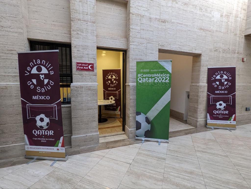 fersch_4's tweet photo. Ya funciona CENTRO MÈXICO QATAR EN KATARA VILLAGE. @SRE_mx https://t.co/aU0lLZq1P2