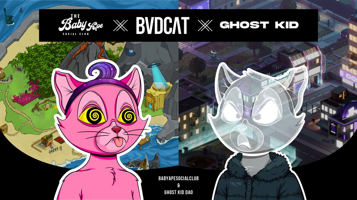 Don't miss out on our third wave of trait partnerships.

Featuring two iconic communities;
<a href="/GhostKidDAO/">Ghost Kid</a>
<a href="/BabyApe_SC/">BabyApe SC</a> 

Remember to RT &amp; ♥ the spaces reminder ⤵
x.com/i/spaces/1YqGo…

Curious about these projects? Throw some questions below for us to ask them later today! ⤵
