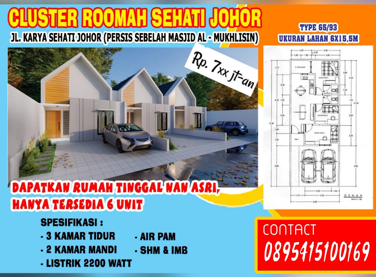 andilagi's tweet photo. DIjual rumah di daerah Johor Medan.
yukk dibeli2 https://t.co/9fudmkY6jx