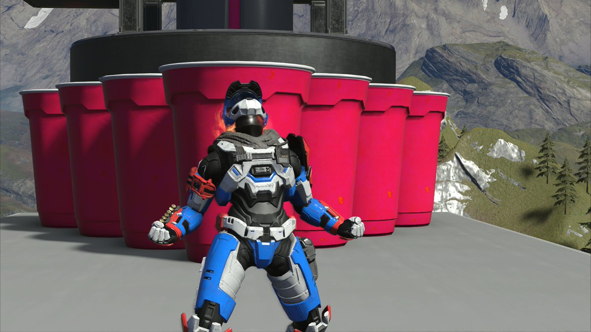 ShaderDruid's tweet image. Taking a break from game dev to check out #HaloInfiniteForge (it&apos;s pretty cool). 

I remade my Beer Pong map from 2016. Check out the new additions!👇🏽