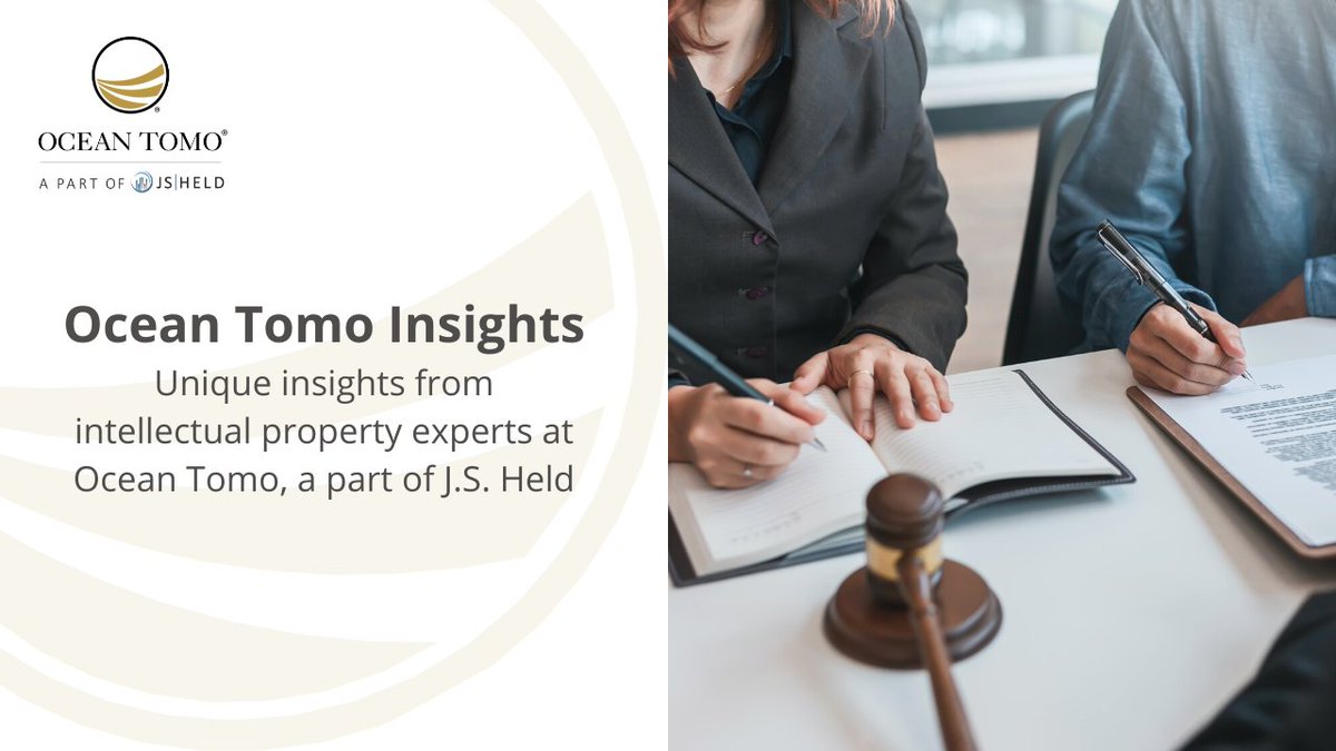 OceanTomo's tweet photo. The fourth edition of Ocean Tomo Insights, our weekly LinkedIn newsletter featuring unique insights from intellectual property experts at Ocean Tomo, highlights ESG Regulations on Valuation, Lost Profit Damages in IP Disputes, Trade Secrets, and more.

https://t.co/4AJNe94TJb https://t.co/HF8geCSWwX