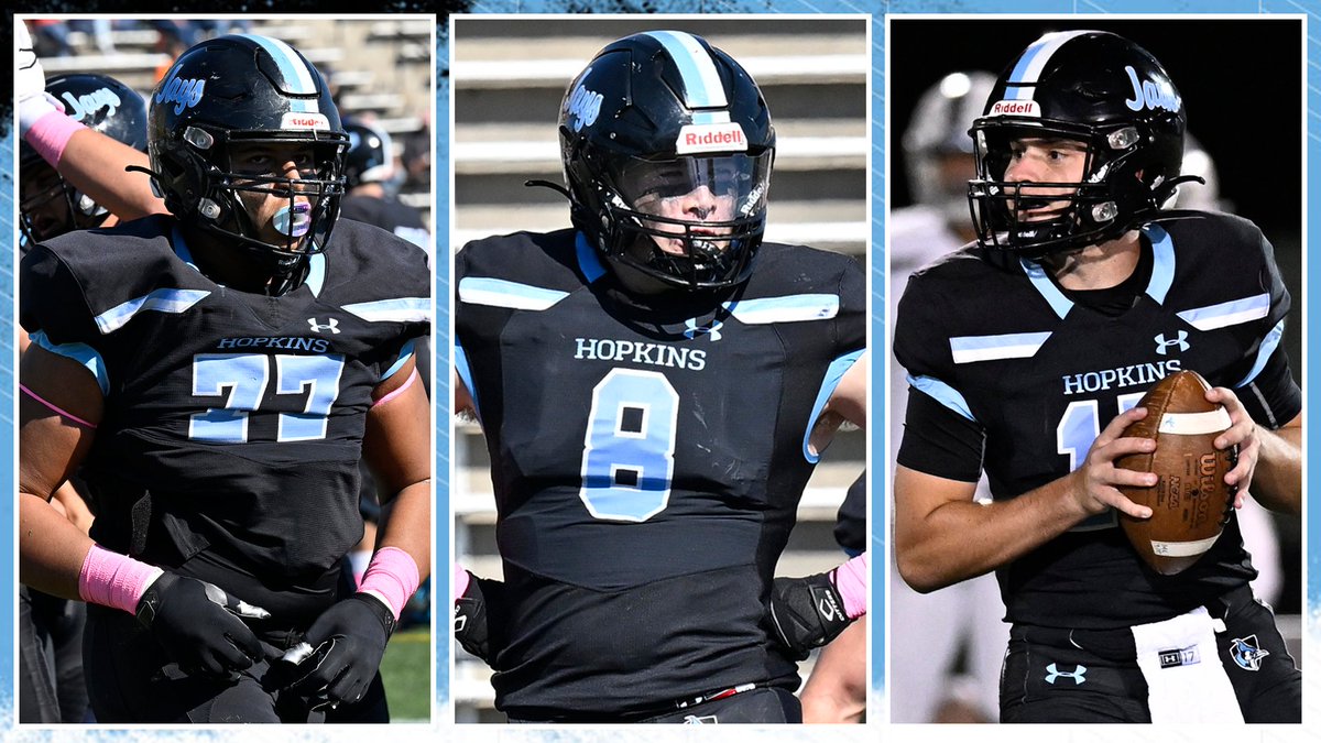 JHU_Football's tweet photo. Johns Hopkins produces Offensive &amp; Defensive Players &amp; Rookie of the Year ... 16 earn All-Centennial honors.  #GoHop #d3fb #ccfb https://t.co/JFbdtMbMGJ https://t.co/p1i8PPVBIe