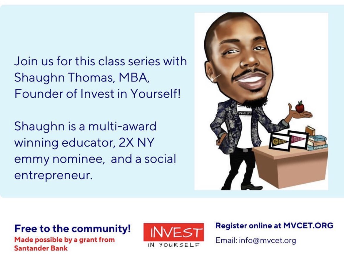 Join me for FREE Financial Literacy Class Series w/ @MV_Edu_Training 

Live Online via Zoom

Register with Link Below

mvcet.org/courses-and-pr…