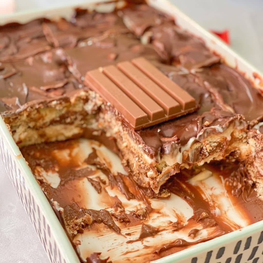 receitacaseiraa's tweet photo. PAVÊ DE KITKAT https://t.co/WMSj1hgkIl