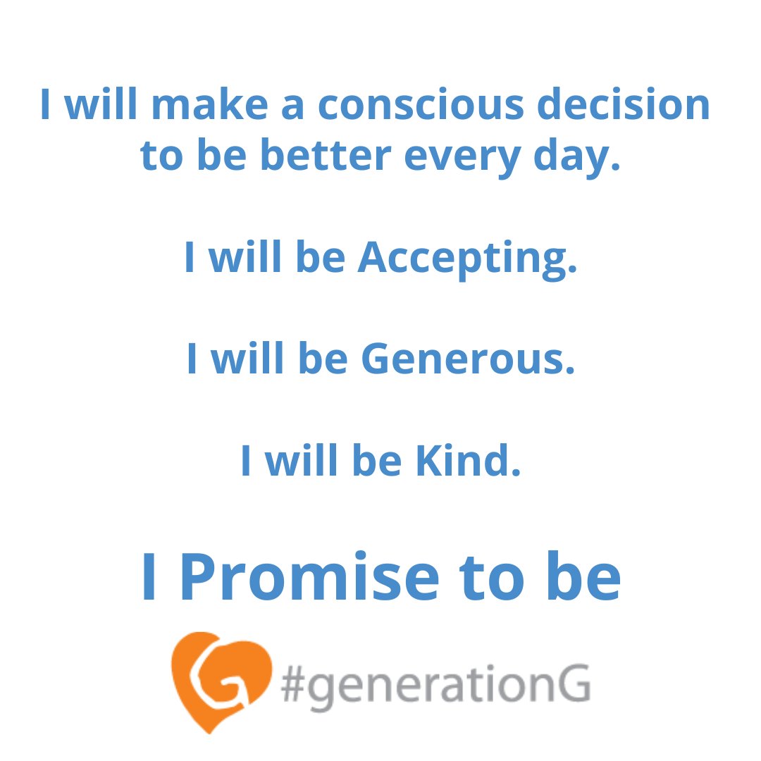 This isn’t just a #WednesdayWisdom, it’s the mantra we live by every single day around here.
Drop a 💙 #GenerationG rules too #beaccepting #begenerous #bekind #wearethechange iacceptyou.org