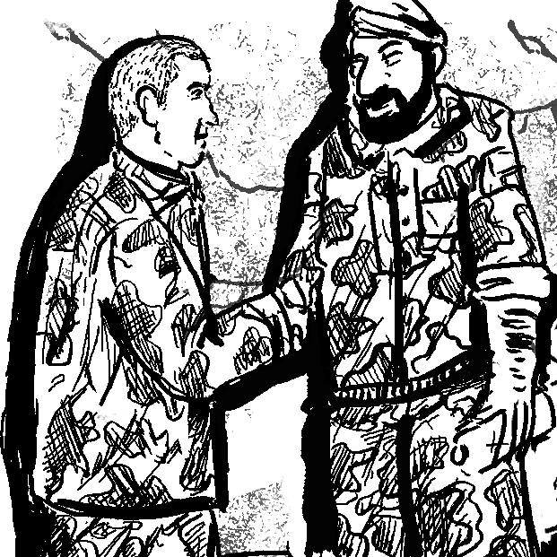 ConflictComics_'s tweet photo. NEW EPISODE – Patrol

Having distinguished himself as an infantry soldier Hender is selected to join the marines on patrol.

To support Conflict Comics … 
 i. Sign up to Tapas - https://t.co/4HA0uMKejR
ii. Subscribe to the “Helmand” series. https://t.co/eqYSZLJ795