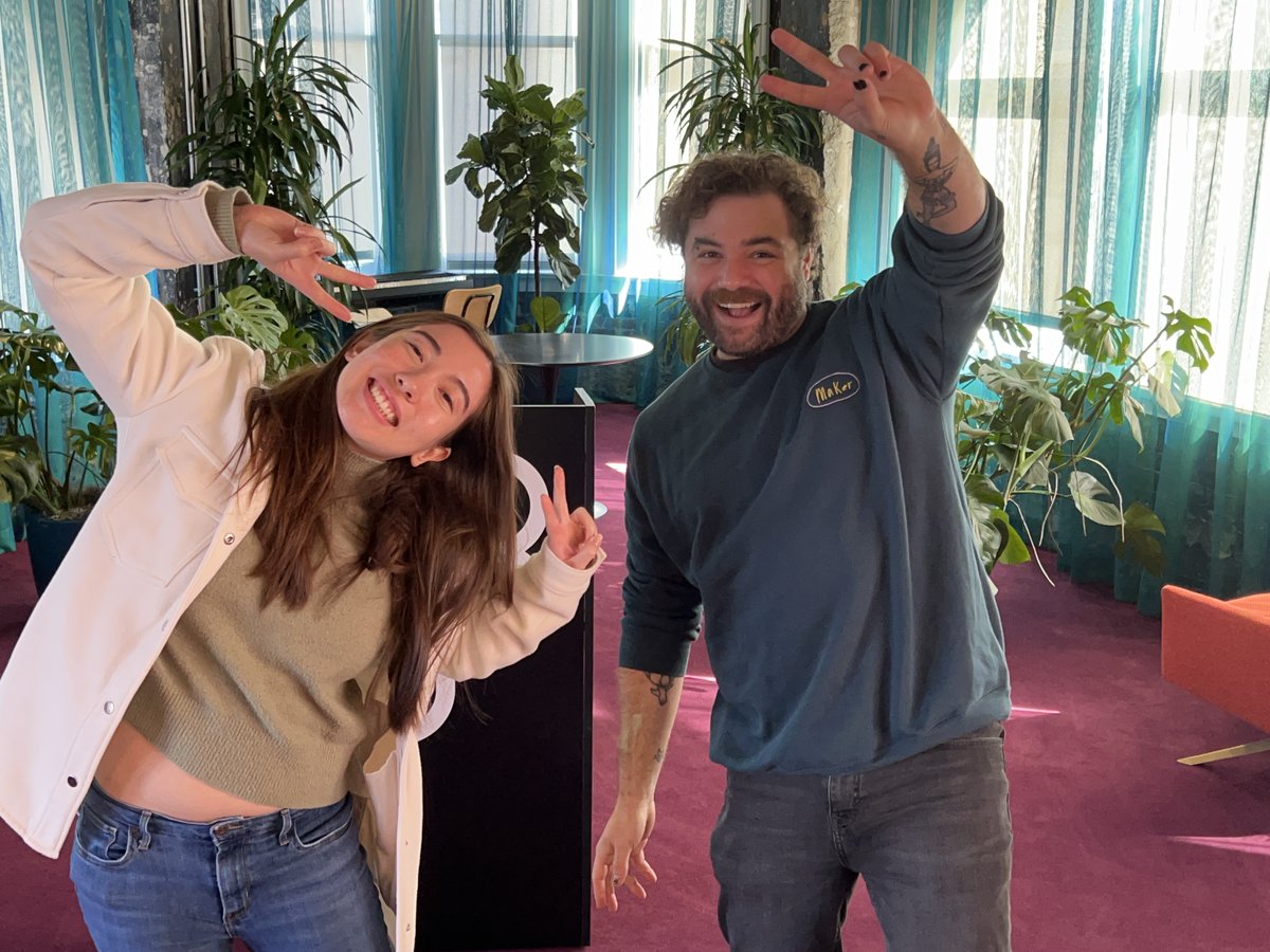 figma's tweet photo. Say hi to your hosts for #Schema2022 @_AnaBoyer and @adispezio. 👋 https://t.co/YlW1RYtZz3