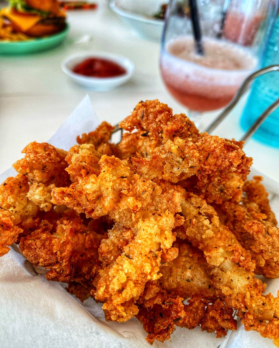 Battered conch is always a good idea at @FSNevis … a very good idea! 😋💡 #CBRecommends