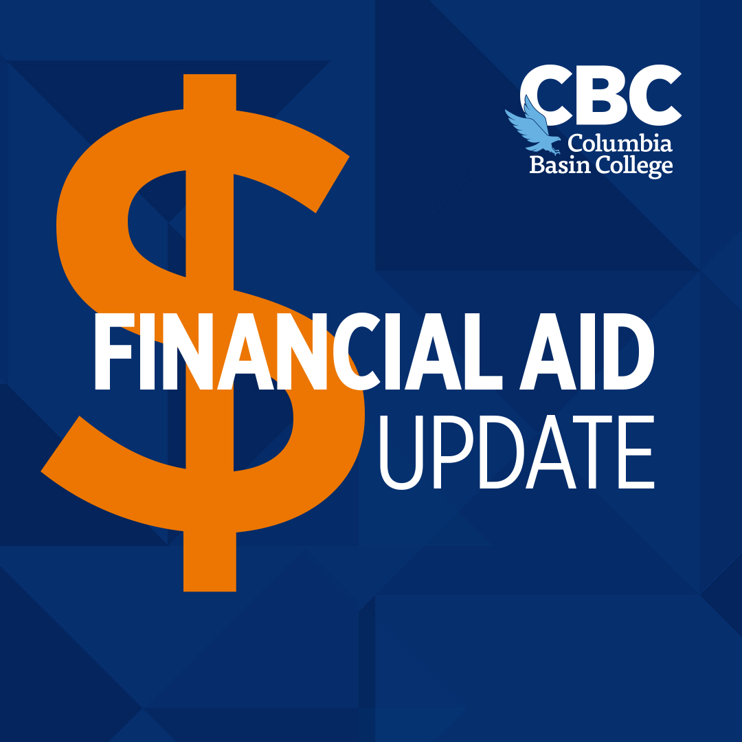 Attention CBC students! We've changed our Financial Aid deadline for winter quarter from December 7 to December 21 from the delay in financial aid processing due to the ctcLink implementation. Have a question? Visit columbiabasin.edu/hawkcentral or drop by Hawk Central on campus.