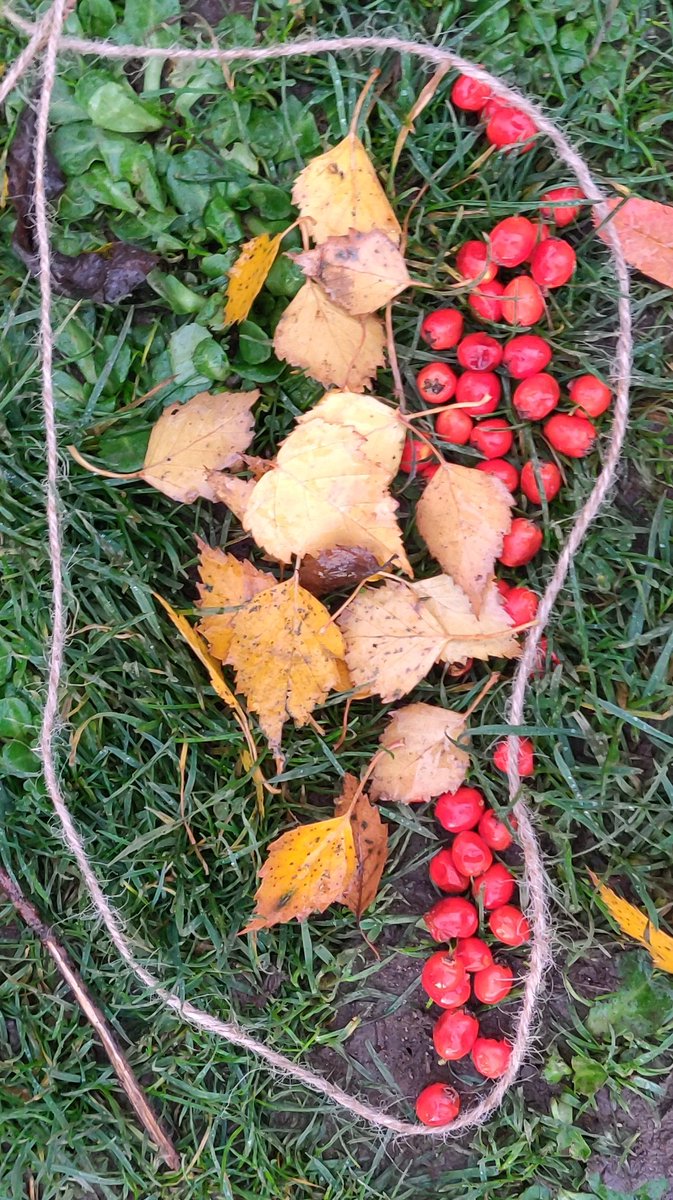 silverhaar1's tweet photo. P6 @woodside_school are learning about Ghana. Today they focused on the national dress. After drawing their own designs, one class headed out to recreate them with bright autumnal colours - the results were stunning 😊
#creativeoutdoors #fun #designs #play https://t.co/2Qevi2AWcJ