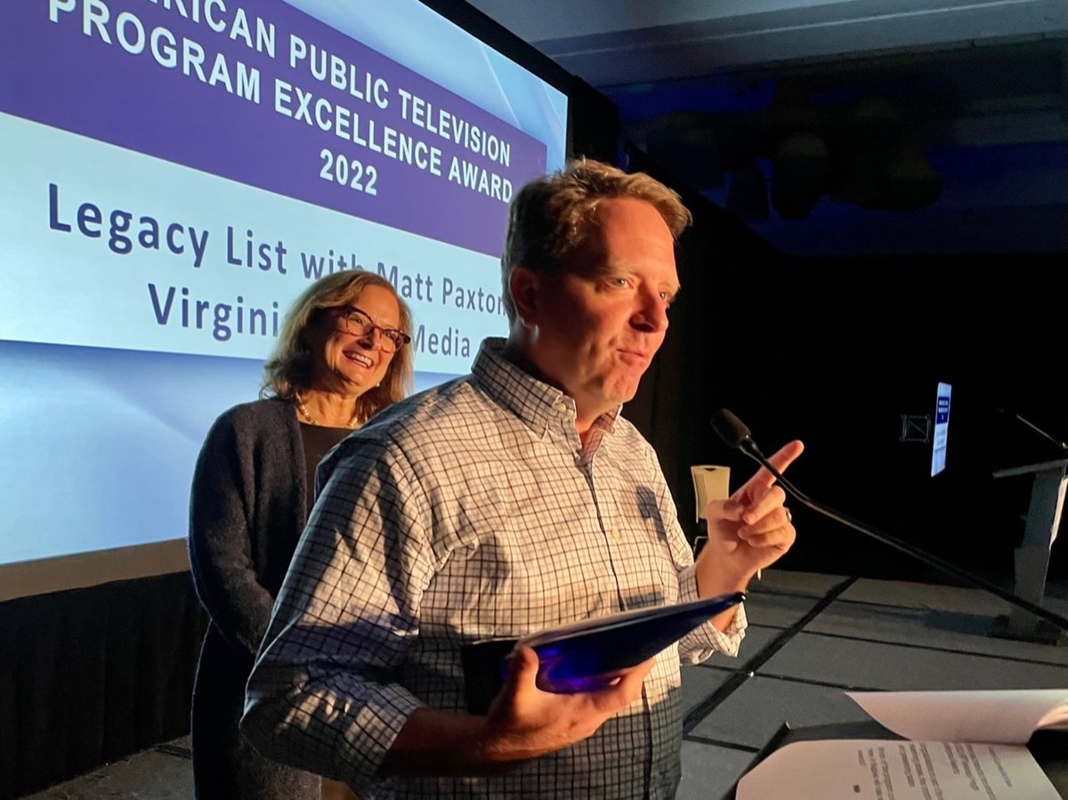 MYE_TV's tweet photo. Very exciting news! Legacy List was awarded the APT Program Excellence award for 2022. Congratulations to the whole team! https://t.co/DE4CtCQ8Jm