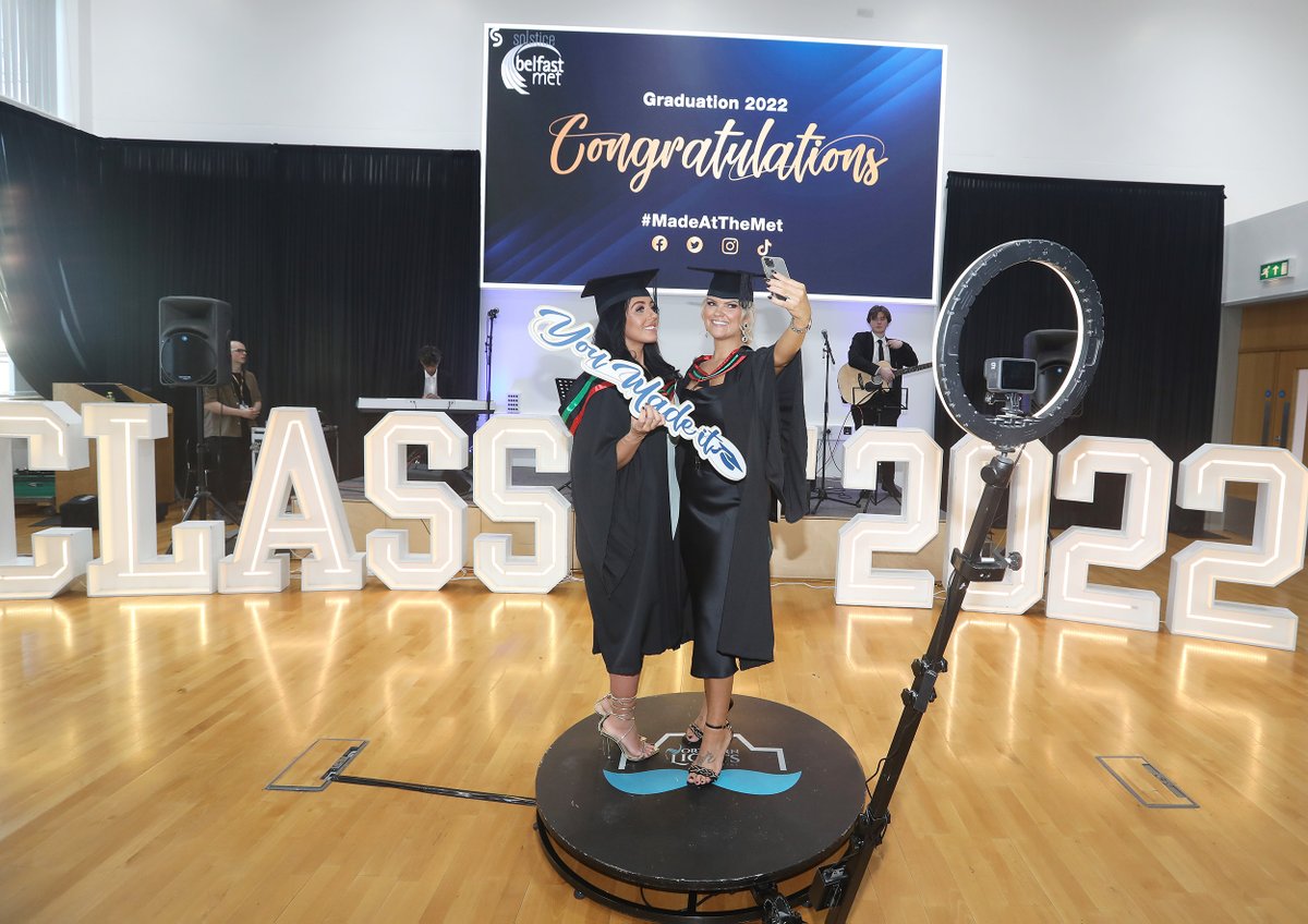 bfastmet's tweet photo. Congratulations Belfast Met 2022 Grads, check out these brilliant pictures from yesterday. You are all starsโจ๐
We loved celebrating with you, your friends and families.
Share your favourite graduation images in the comments below with the hashtag #MadeAtTheMet https://t.co/tqPscXBGVR