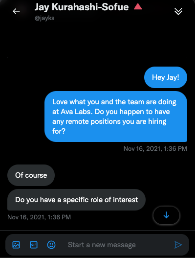 1 year ago a DM changed my life. 

When #Avalanche  Rush began, I quickly bridged over from #ETH to #AVAX. (#GB) 

It was faster, more fun, and the community was top notch.