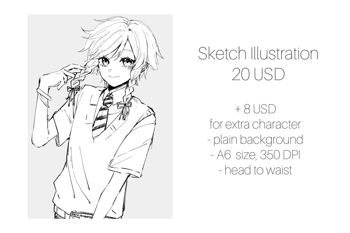 I'm opening paid sketch request 🫶🏻 for now, it's only sketch request. It will be done in 2-3 days. 
If interested, please send me a message 🫶🏻 