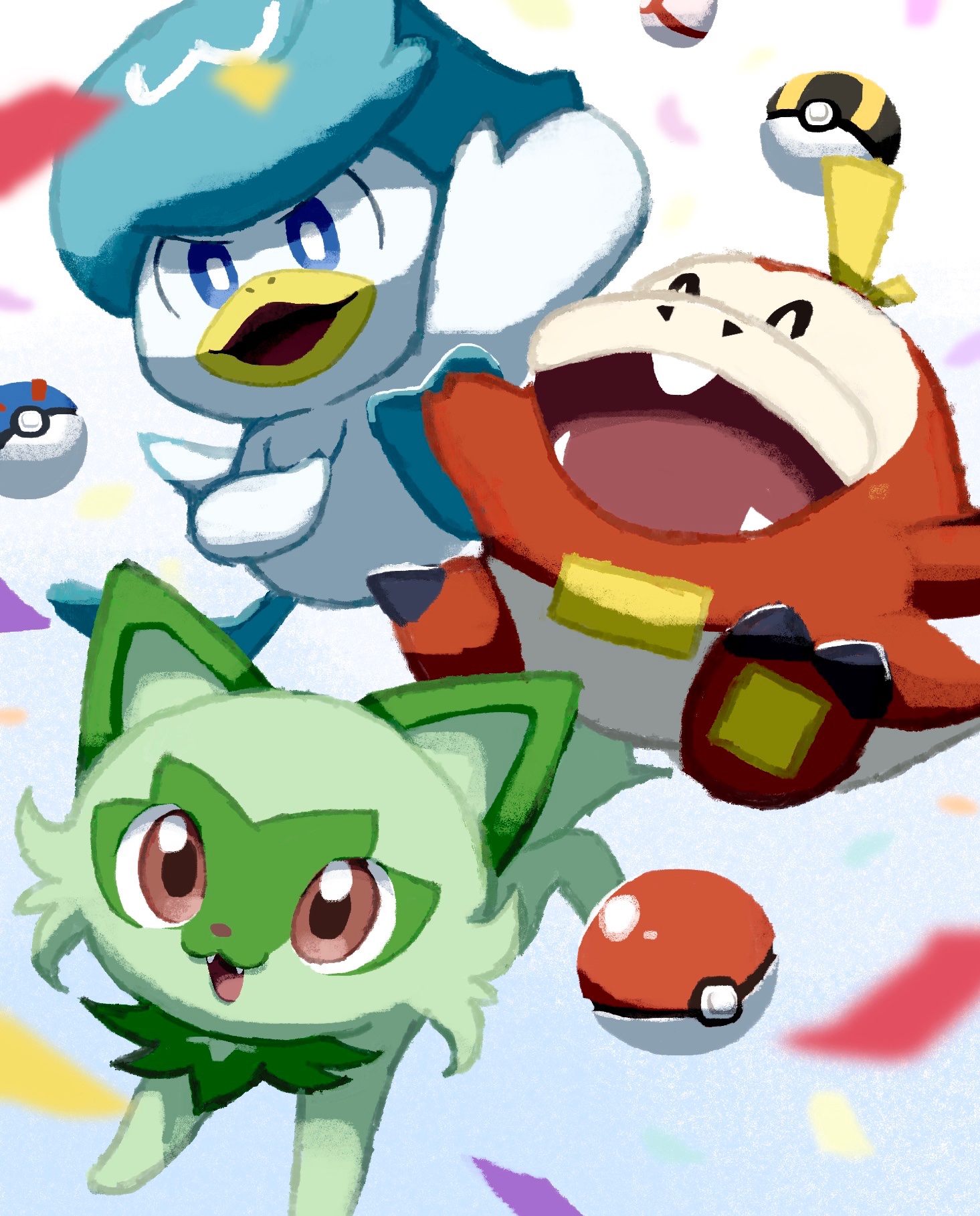 【返品不可】 お*い様 ニャオハ、クワッス、ホゲータ　アニポケコンプセット ポケモンカードゲーム