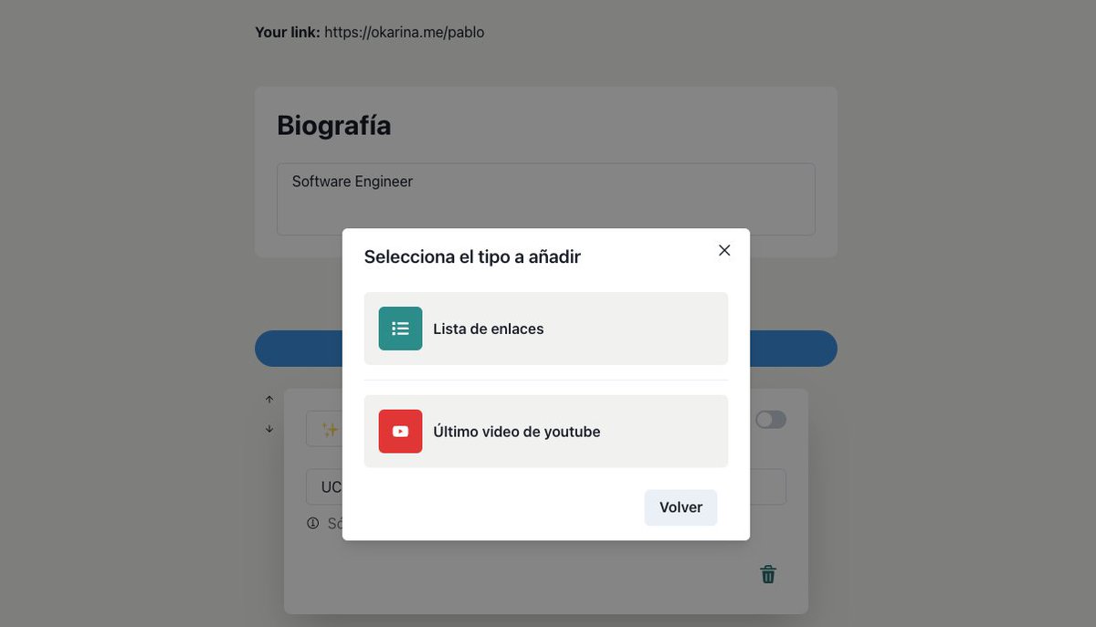 PabloBlancoo's tweet photo. Ahora en okarina también puedes añadir un botón que lleva siempre al último video de Youtube. 

Fácil: añades el id del canal y listo.

Poco a poco iré metiendo más cosas, atentos 🤓 https://t.co/VIQI9V0aF0