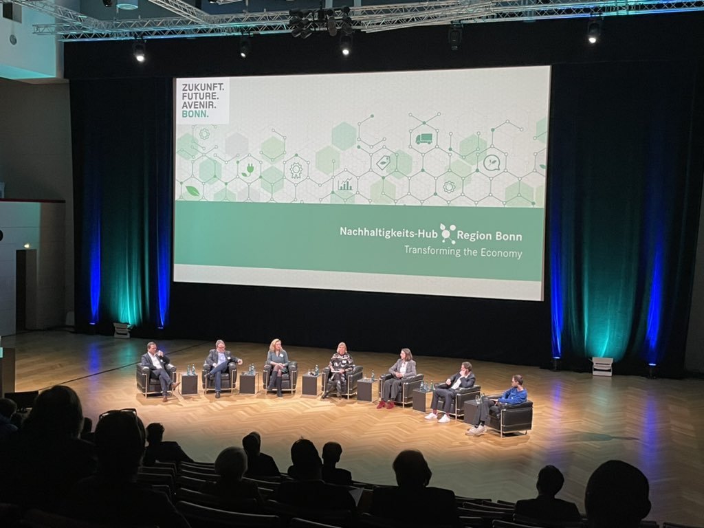 Drrobertsims's tweet photo. At the #Bonn Sustainability opening.  #BonnIS is proud to be a part of our city’s future https://t.co/3NmrBOV4kI