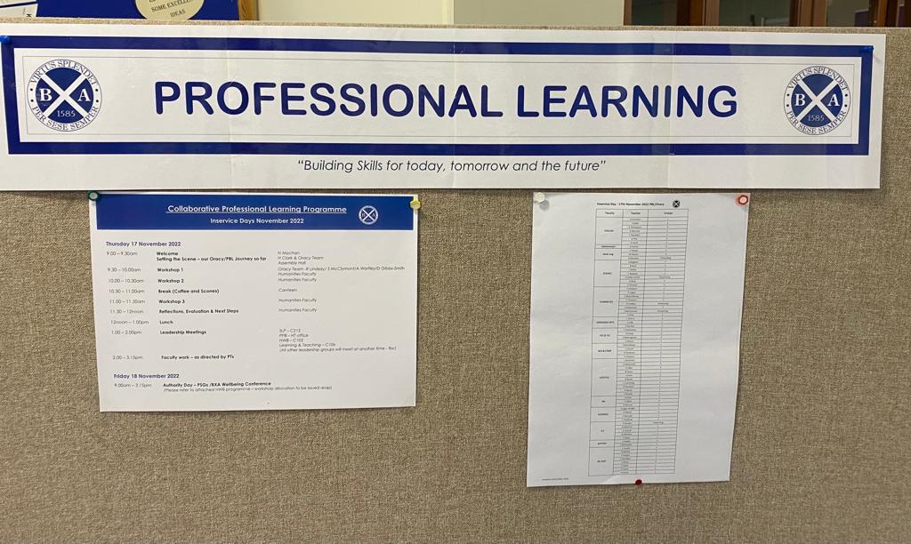 BanffAcademyBXA's tweet image. Looking forward to two days of rich professional learning at Banff Academy. We are also delighted to welcome colleagues from across Scotland to our Mental Health Conference on Friday 🌻 #learningtogether #collaborativepractice #PBL #Oracy #wellbeing @Excelerate_TWF