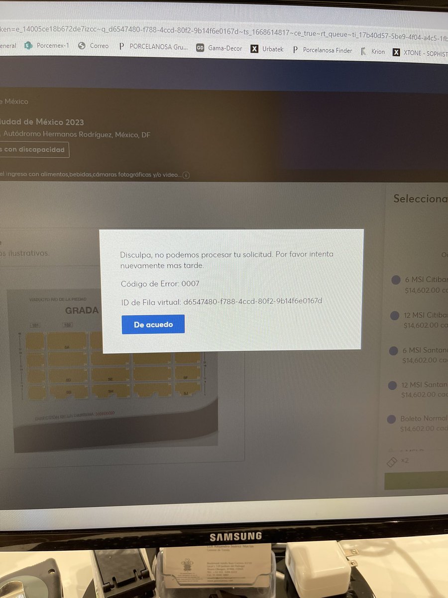 A_suma's tweet photo. @Ticketmaster_Me @mexicogp De verdad que chingas a toda tu madre 
@Ticketmaster_Me otra vez tu pinche error de ayer https://t.co/hH0lKtH07D