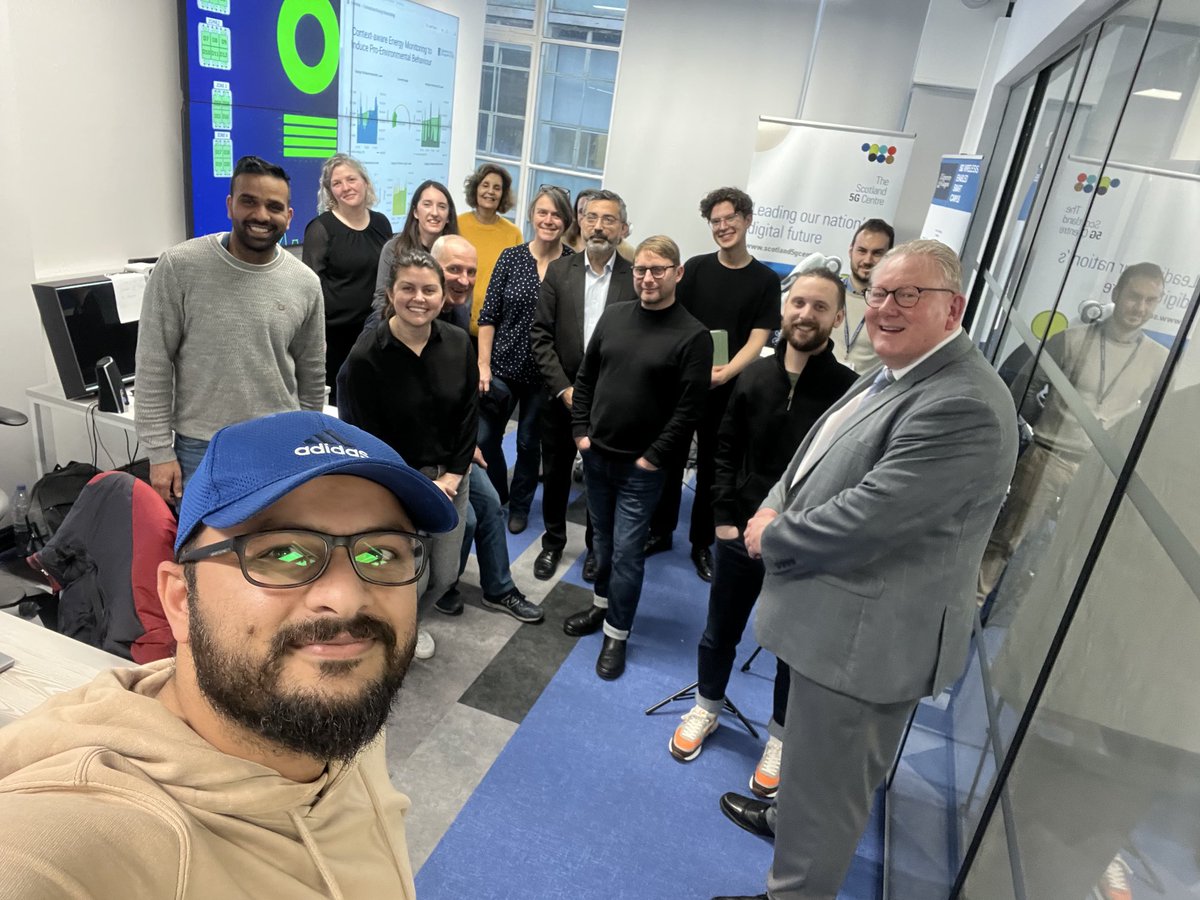 Glad to host team from ⁦<a href="/CrichtonTrust/">The Crichton</a>⁩ and showcased various used cases around 5G and how those can be applied in real world ⁦<a href="/Prof_M_A_Imran/">Muhammad Ali Imran</a>⁩ ⁦<a href="/qammera/">Qammer H. Abbasi, CEng, FEAI, FIET, FRSE</a>⁩ ⁦<a href="/ShujaSAnsari/">Shuja Ansari</a>⁩