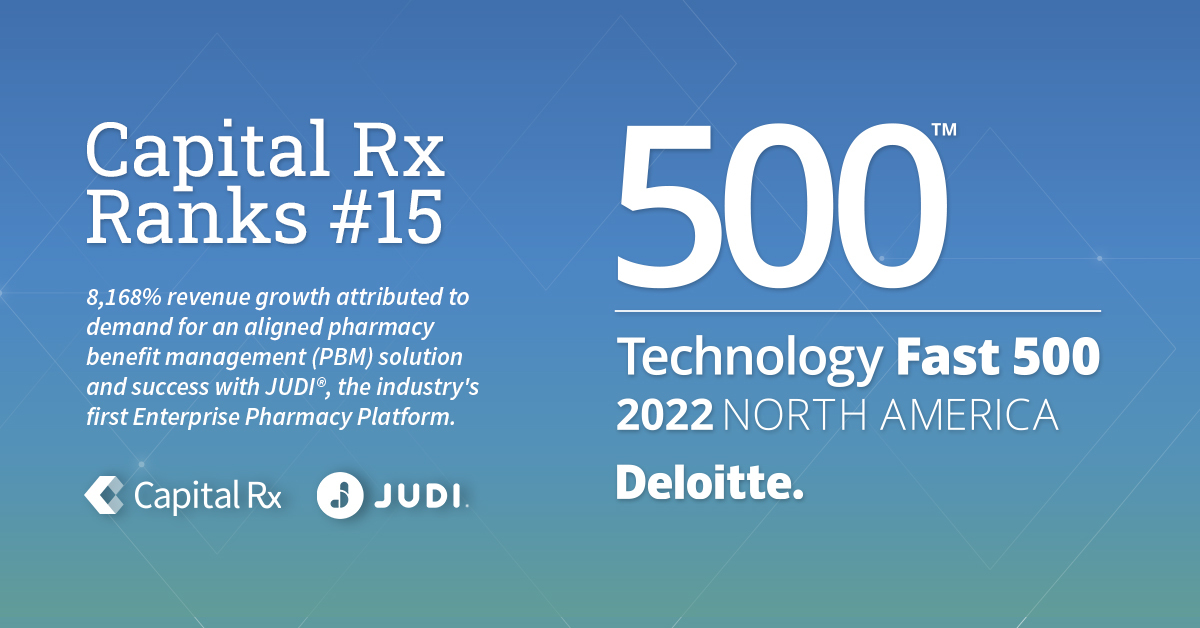 judihealth's tweet photo. We are humbled and honored to be ranked number 15 and among some incredible companies on the 2022 @Deloitte Fast 500™ list of fastest-growing companies in North America. https://t.co/9bQc5m4fdq https://t.co/u7t5nDGJms