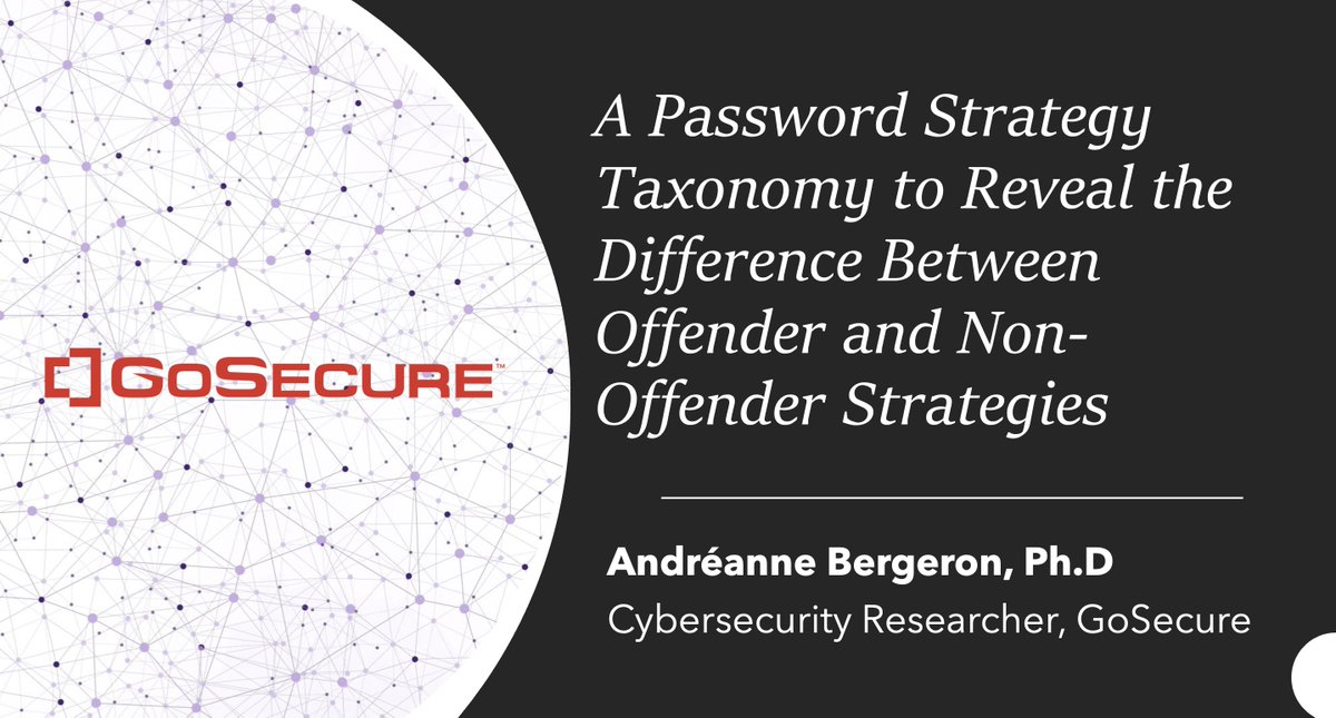 We are live at the annual conference of the American Society of Criminology in Atlanta and will be discussing the behavior of criminal hackers in terms of password creation strategies. asc41.com/events/2022-as… #cybersercurity #cybercrime