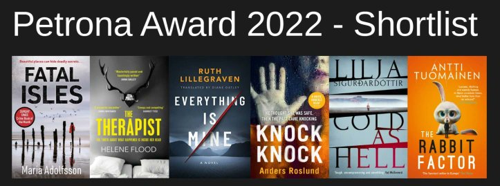 Congratulations to all on the #PetronaAward2022 shortlist, with two #NorwegianNoir titles among the six! 👏

Helene Flood – THE THERAPIST 
tr. <a href="/alimccwriter/">Alison McCullough</a>
<a href="/maclehosepress/">MacLehose Press</a>

<a href="/RuthLillegraven/">Ruth Lillegraven</a> – EVERYTHING IS MINE 
tr. <a href="/diane_oatley/">Diane Oatley</a>
AmazonCrossing

#NorwegianLit

<a href="/Norwegian_Arts/">Norwegian Arts in the UK</a>