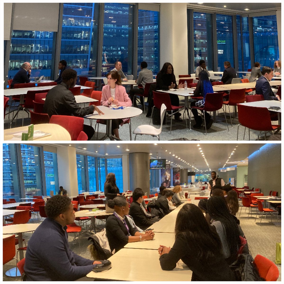 Delighted to see 20 of our students take part in the first session of the Access programme today at Barclays Canary Wharf  #progress #success