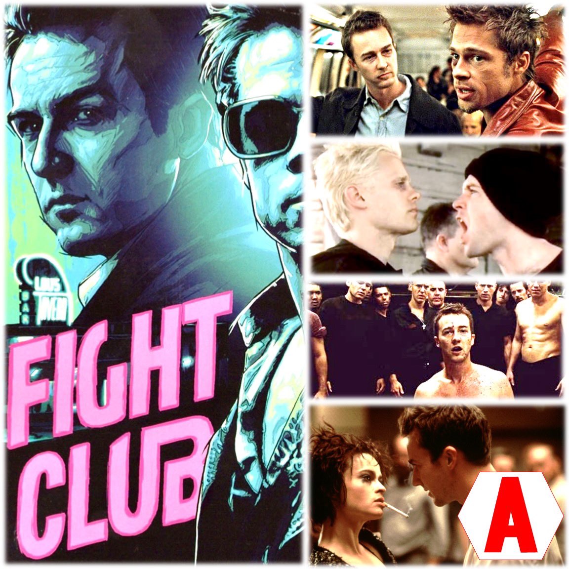 What's your pick for a perfect thriller/drama? It's Fight Club for me! #FightClub #filmtwitter #movies #films #filmcommunity #90sfilms #the90s #bradpitt #ednorton #90smovie