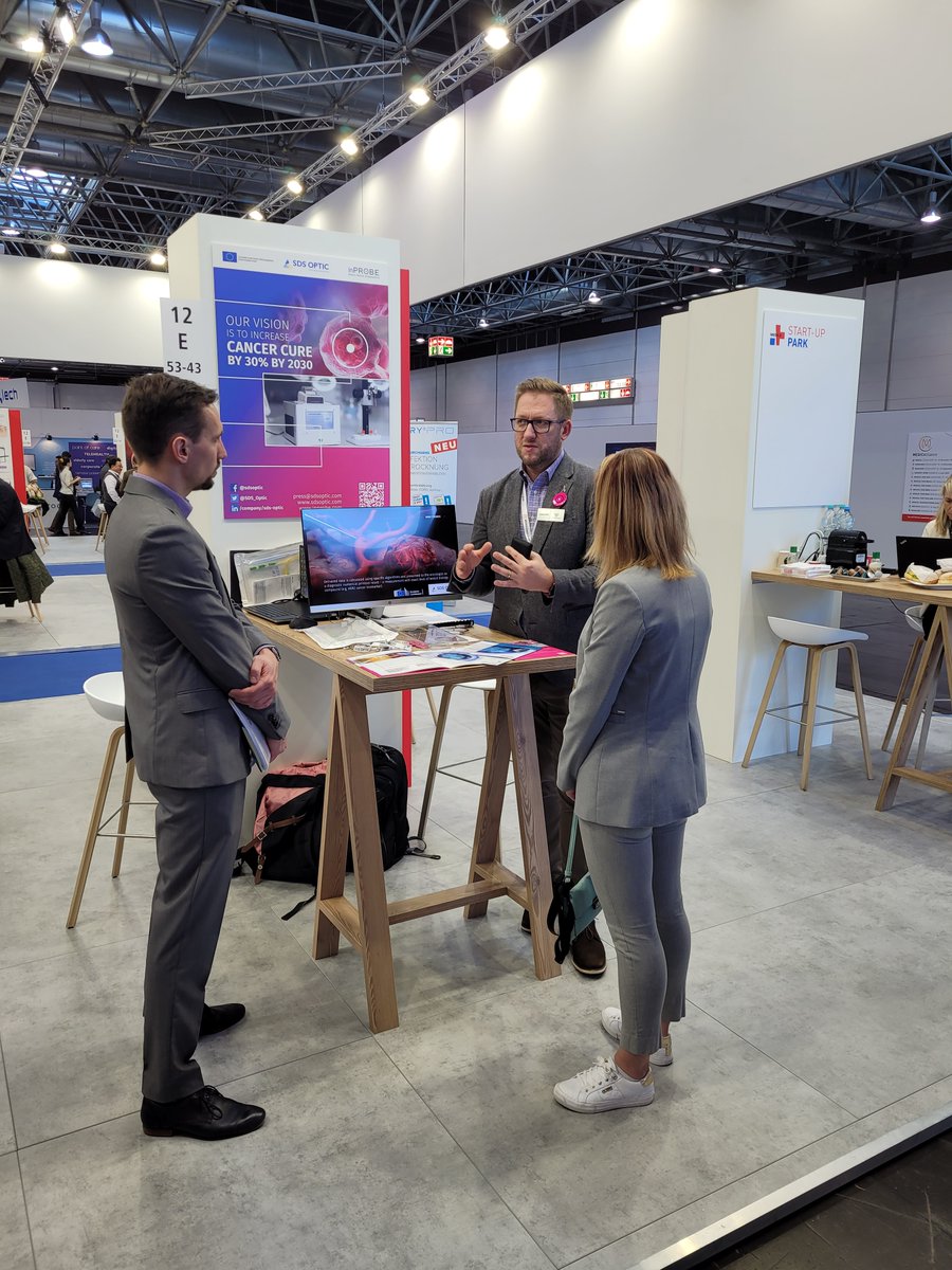 It is the 3'rd fantastic day at @MEDICATradeFair in Düsseldorf! 🩺🦿 There was a lot of great opportunities to meet new people and talk about a potential of the @inPROBE_ technology. Good to be here. You will fin us in start-up area and Polish Medical Devices pavilion!