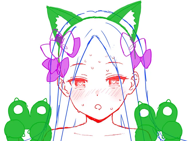 たまにはラフ上げるか...(・ω・)
なんの変哲もないアビーちゃんですが... 
