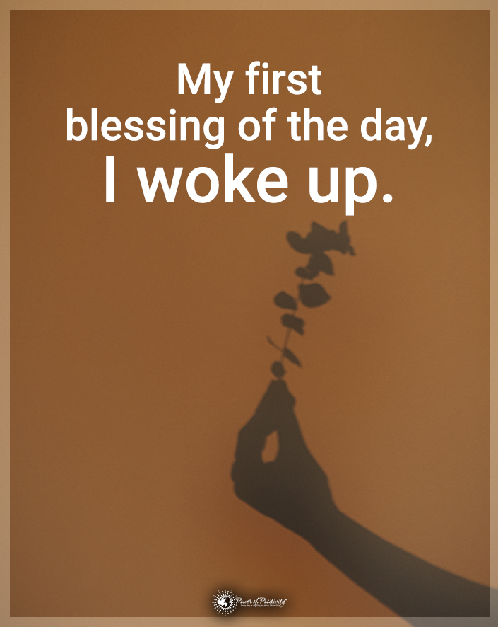 TrainingMindful's tweet photo. “My first blessing of the day: I woke up.” https://t.co/9HmDMFBppf