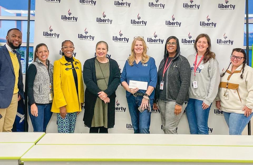 Liberty_STEAM's tweet photo. We are proud to present a $500 check to our local United Way as a result of our annual staff giving campaign! https://t.co/zBYhRv0xXT