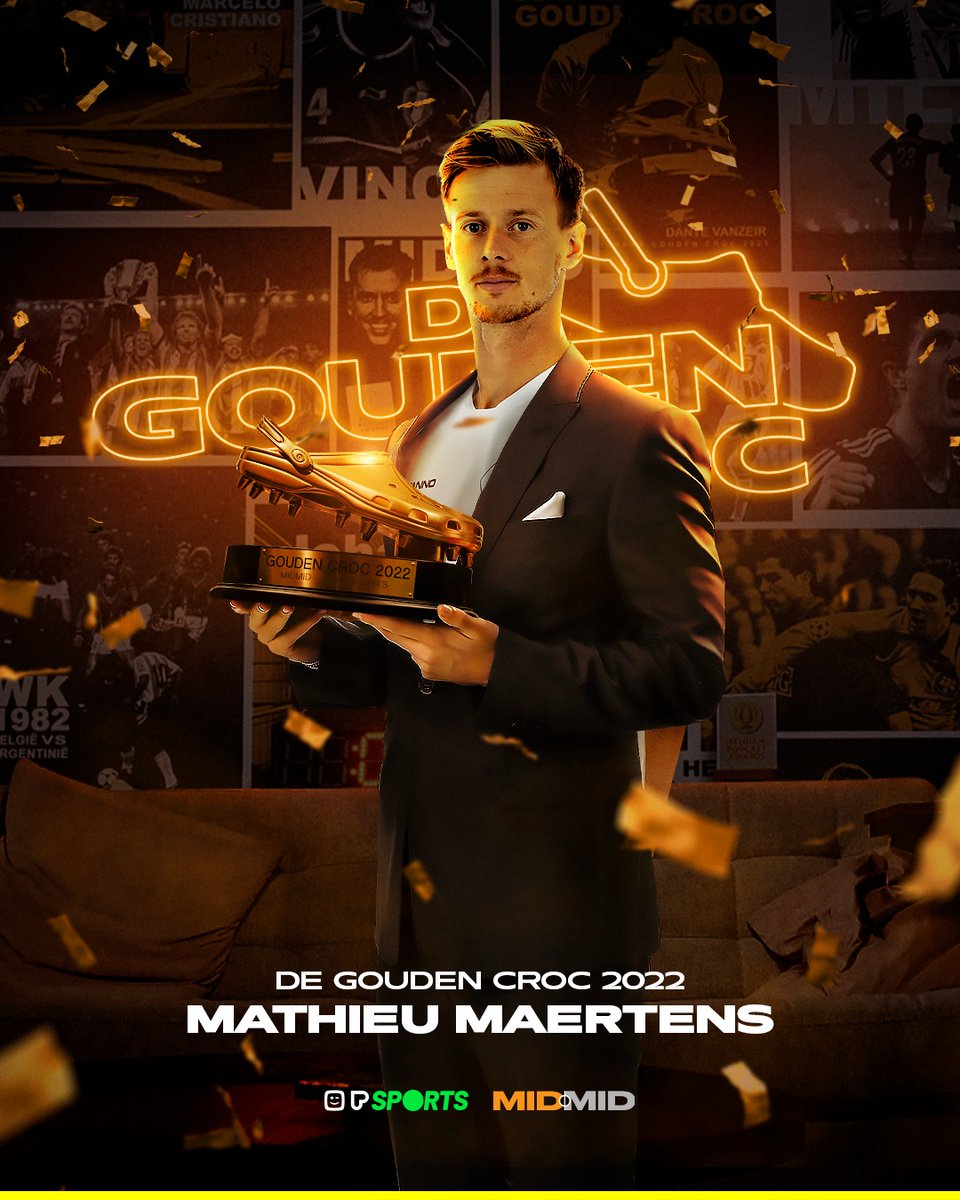playsports's tweet photo. De stemmen zijn geteld, Mathieu Maertens wint de Gouden Croc! 🏆 @MIDMIDpodcast https://t.co/1Akd301BNo